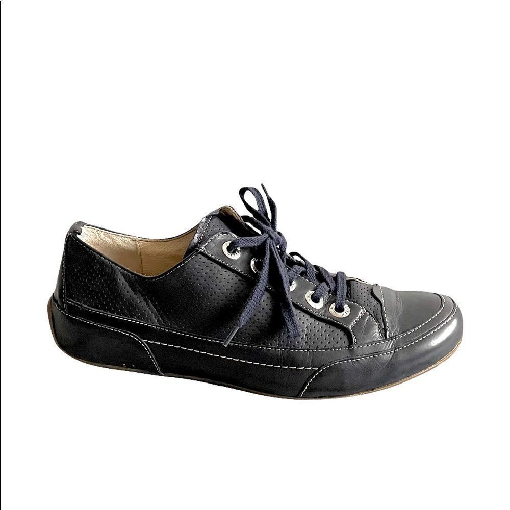 SEMLER SELECT Germany Blue Leather Lace Up Casual Sneaker Walking Shoes 6.5